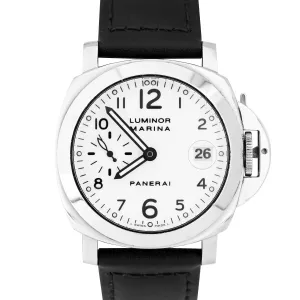 Panerai PAM 49 Luminor Marina Date 40mm White Stainless Steel Automatic PAM00049