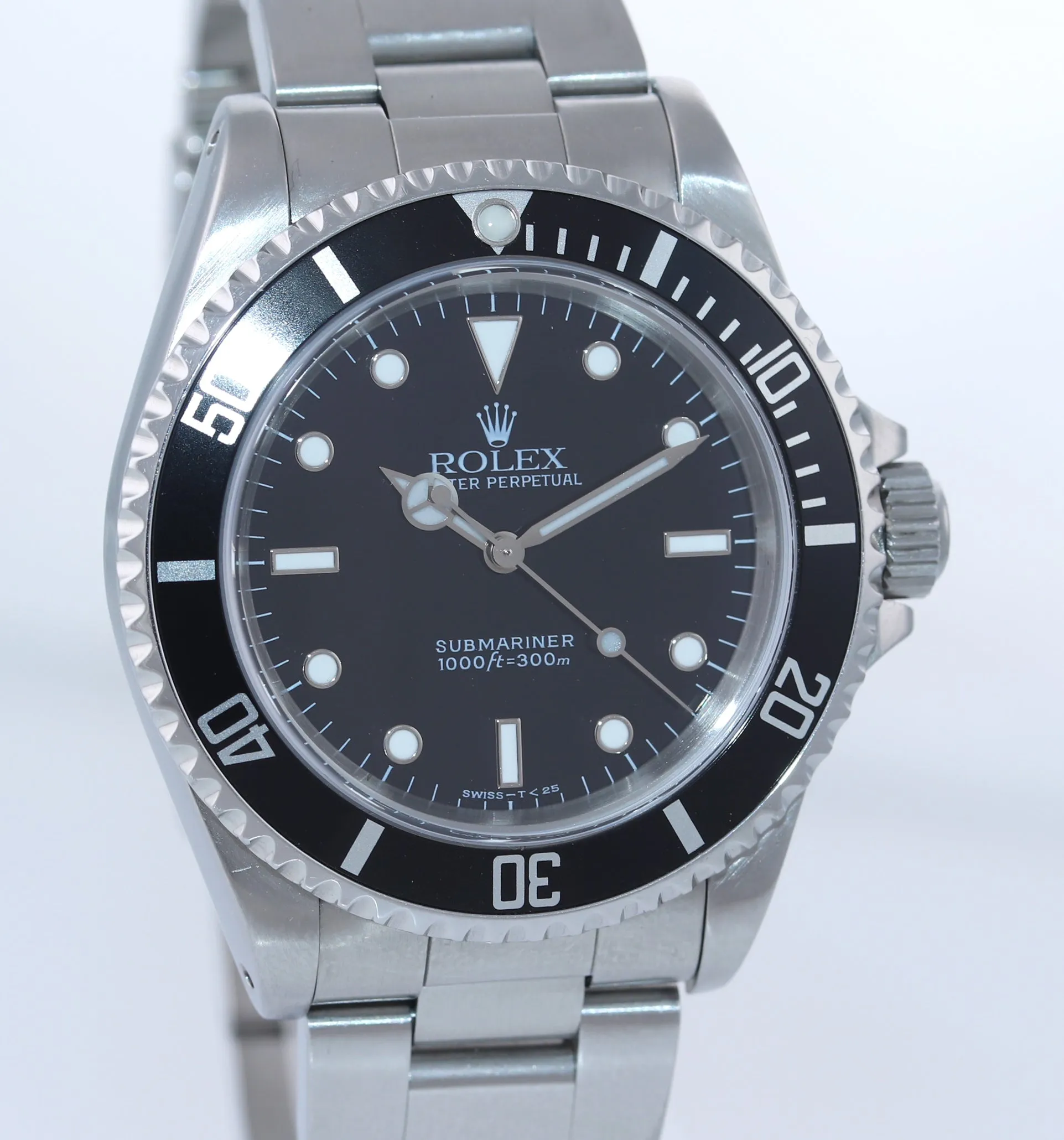PAPERS and Serviced Rolex Submariner No-Date 14060 Steel 2 line 40mm Watch Box