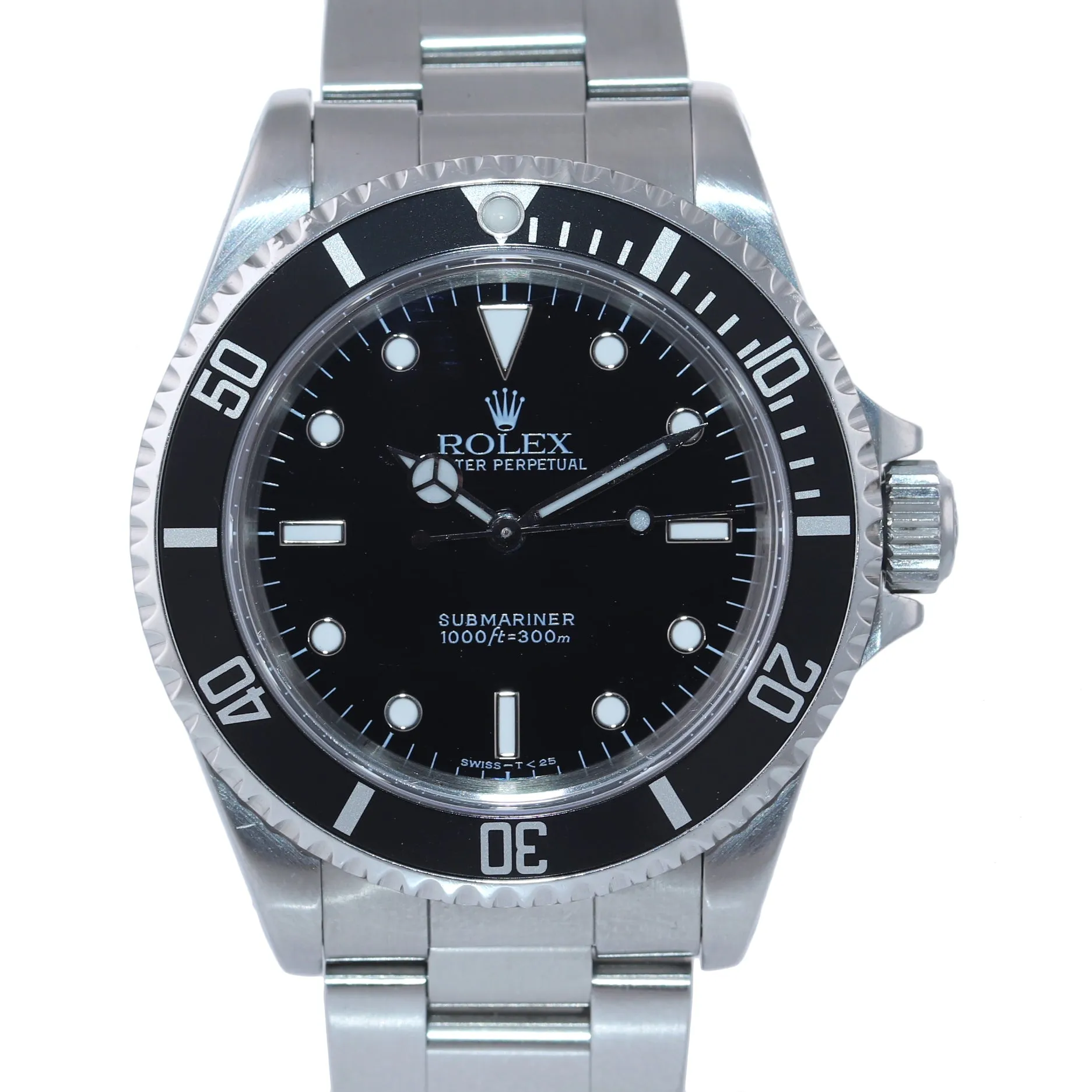 PAPERS and Serviced Rolex Submariner No-Date 14060 Steel 2 line 40mm Watch Box