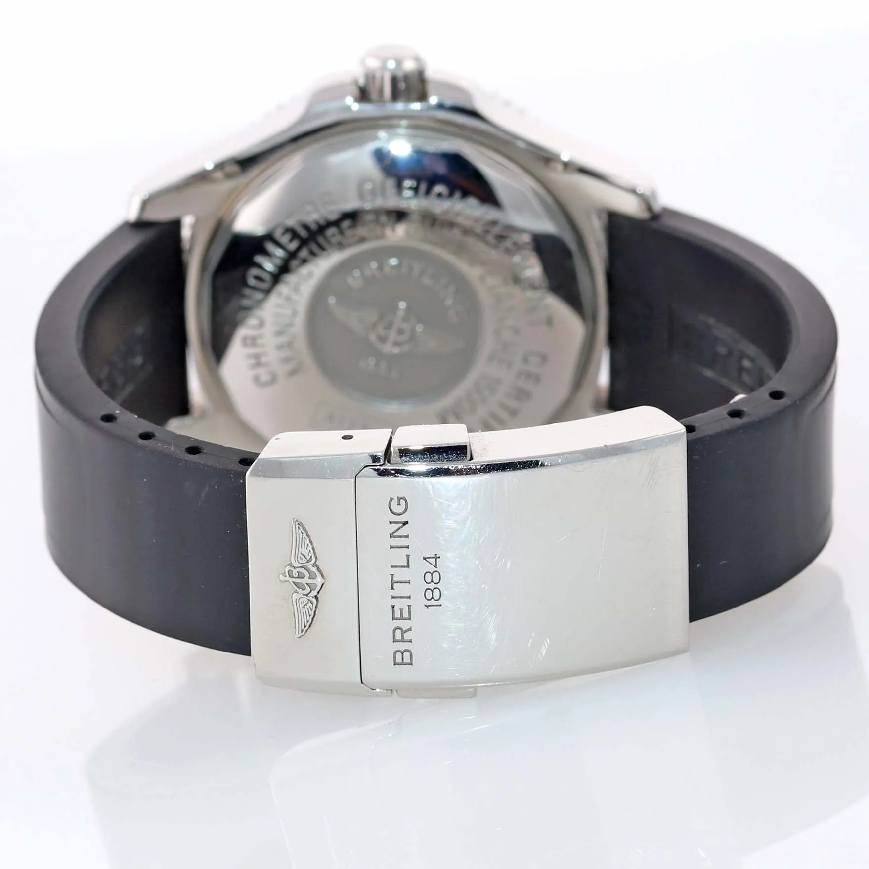 PAPERS Breitling Super Ocean 42mm A17364 Black Steel Ceramic Watch