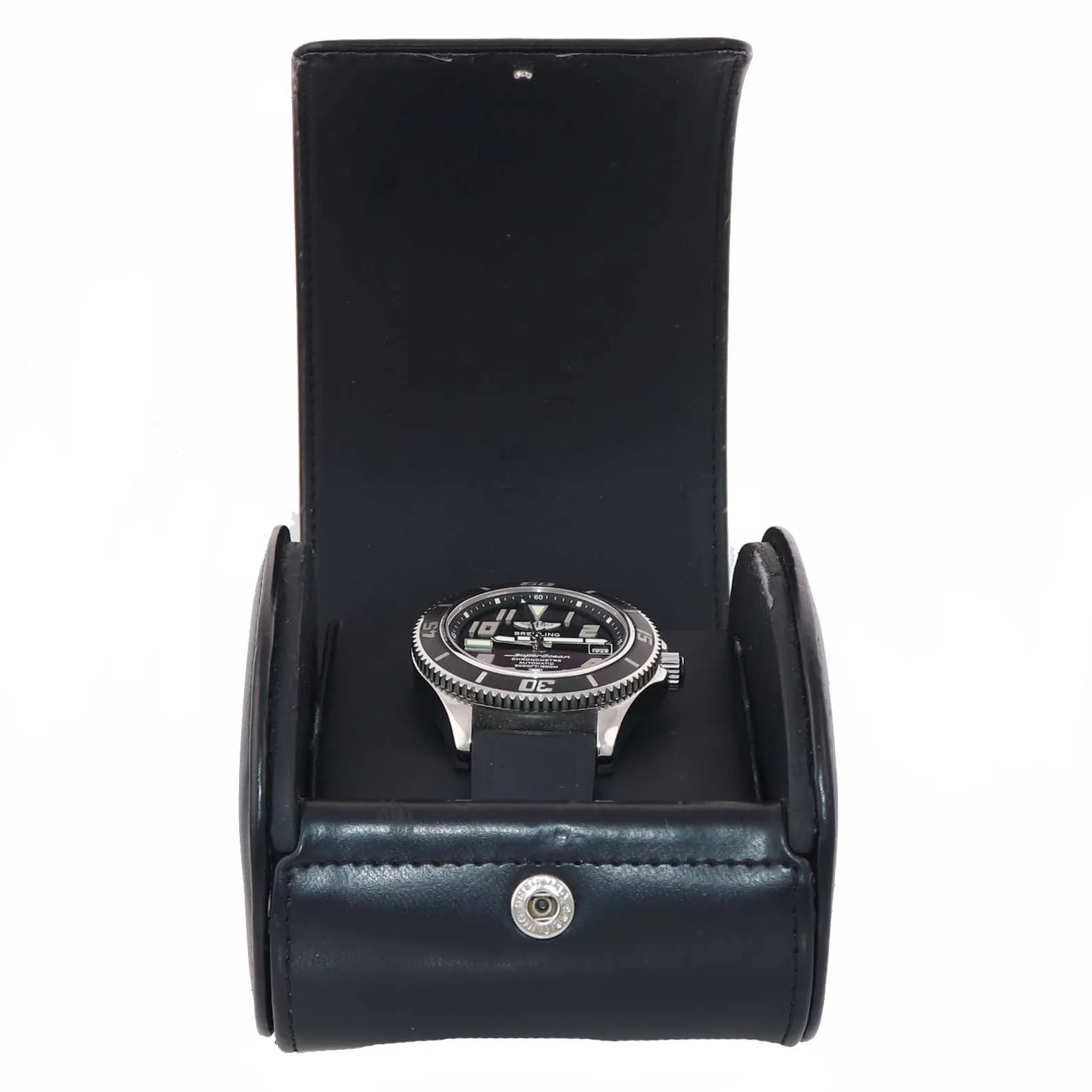 PAPERS Breitling Super Ocean 42mm A17364 Black Steel Ceramic Watch