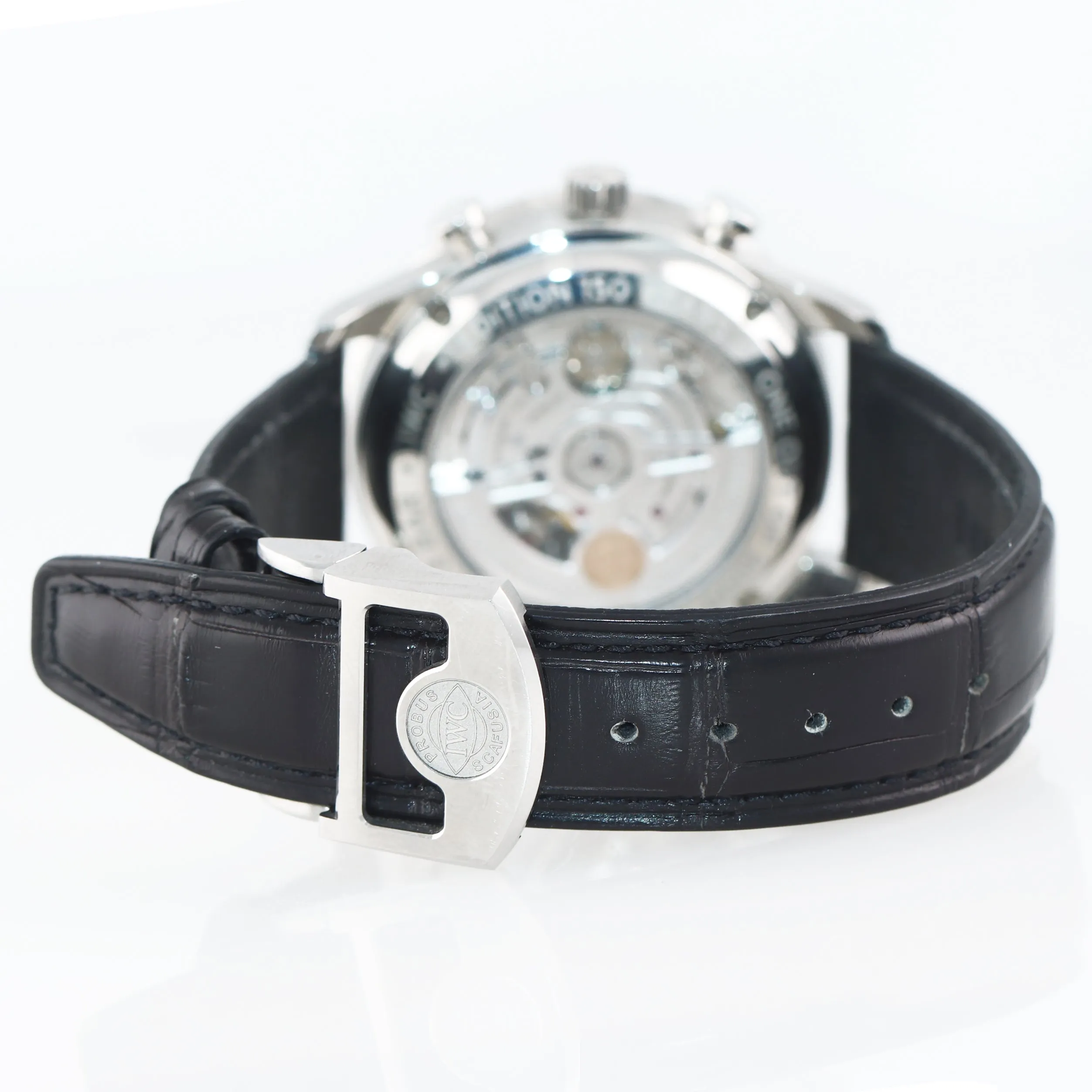 PAPERS IWC Portuguese Portugieser 150 Year Steel 41mm IW3716 Chronograph Watch