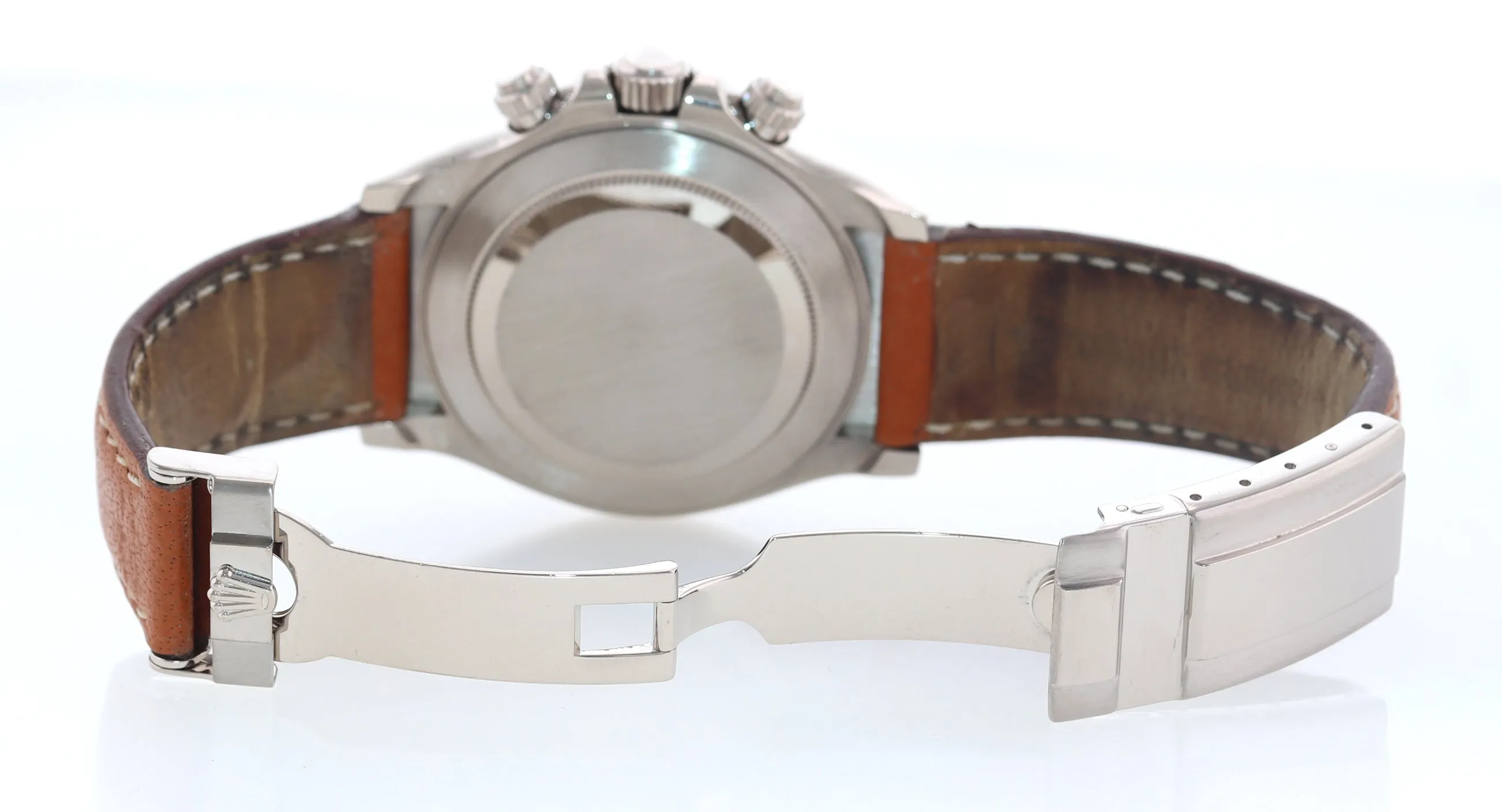 PAPERS Rolex Daytona 116519 White Arabic Dial 18k White Gold Leather Watch Box