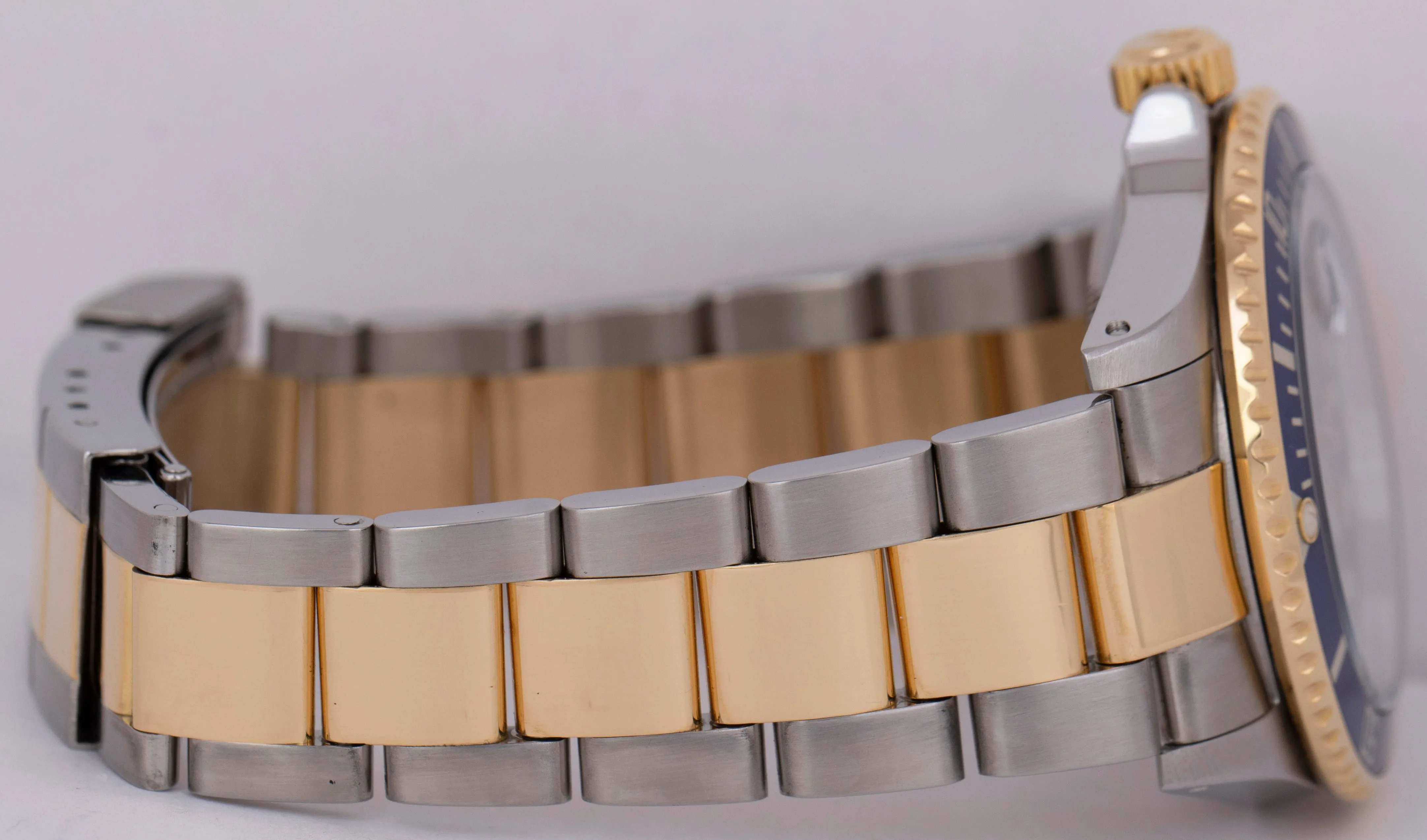 PAPERS Rolex Submariner Date 40mm Blue Two-Tone Gold Buckle Watch 16613 LB B P