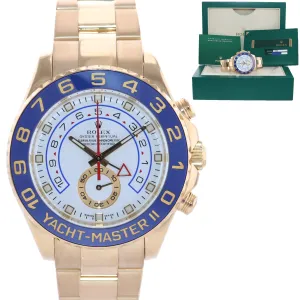 PAPERS Rolex Yacht-Master 2 Yellow Gold 116688 44mm Regatta Watch Box