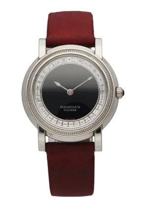 Parmigiani Fleurier Toric Diamond  Onyx Dial 18K White Gold Ladies Watch