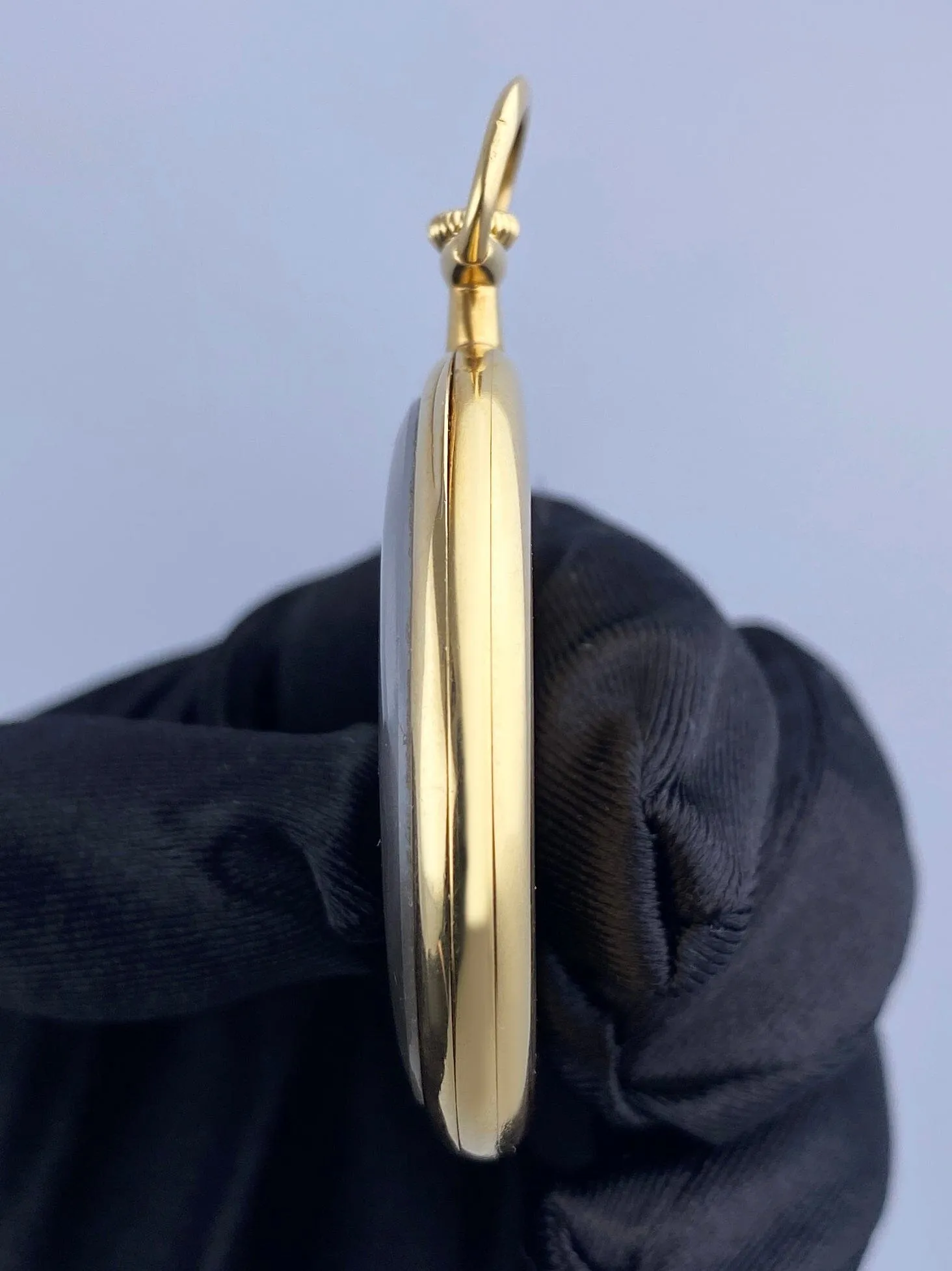 Patek Philippe & Cie Black Dial 18K Yellow Gold Openface Pocket Watch