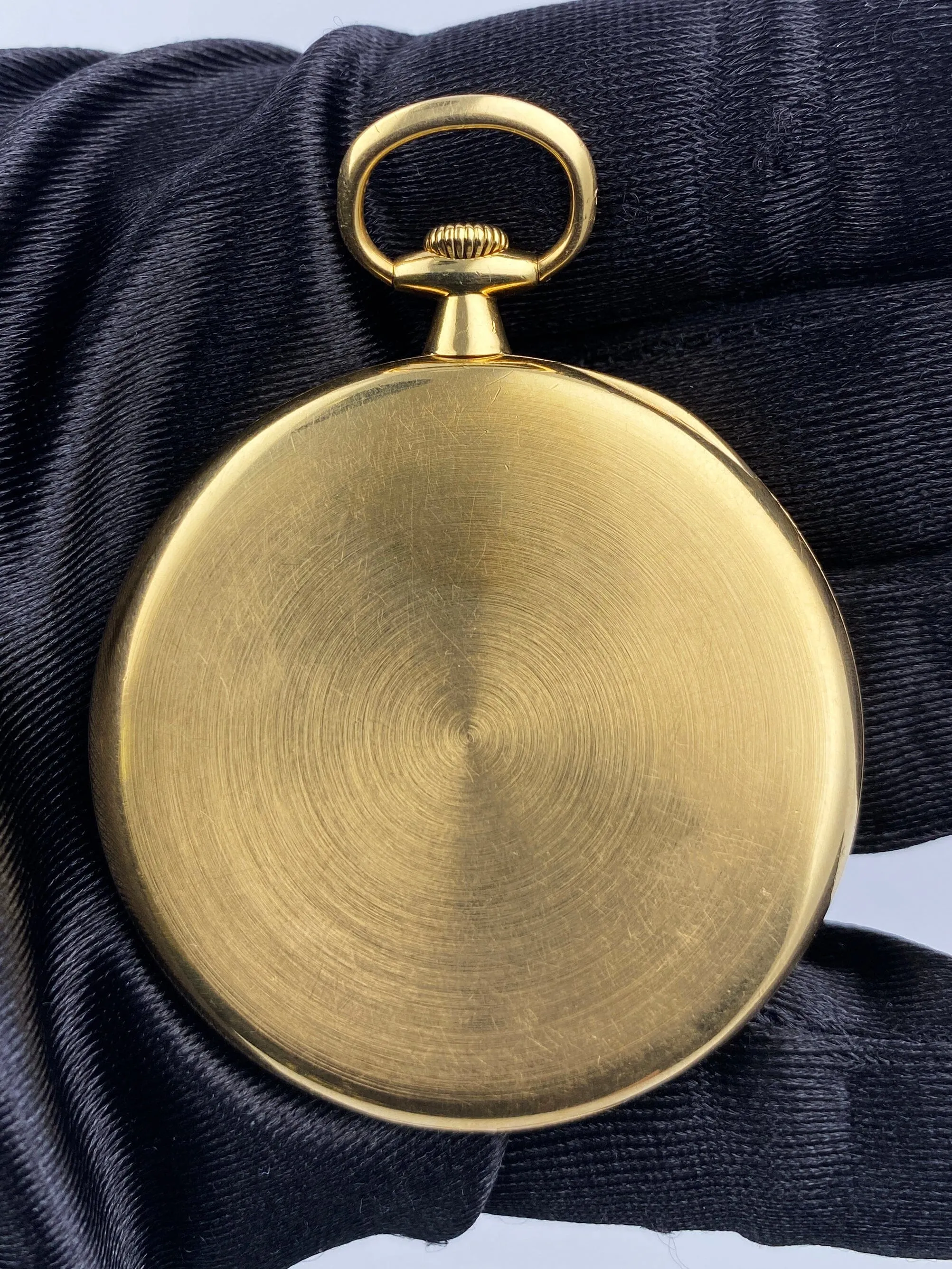 Patek Philippe & Cie Black Dial 18K Yellow Gold Openface Pocket Watch