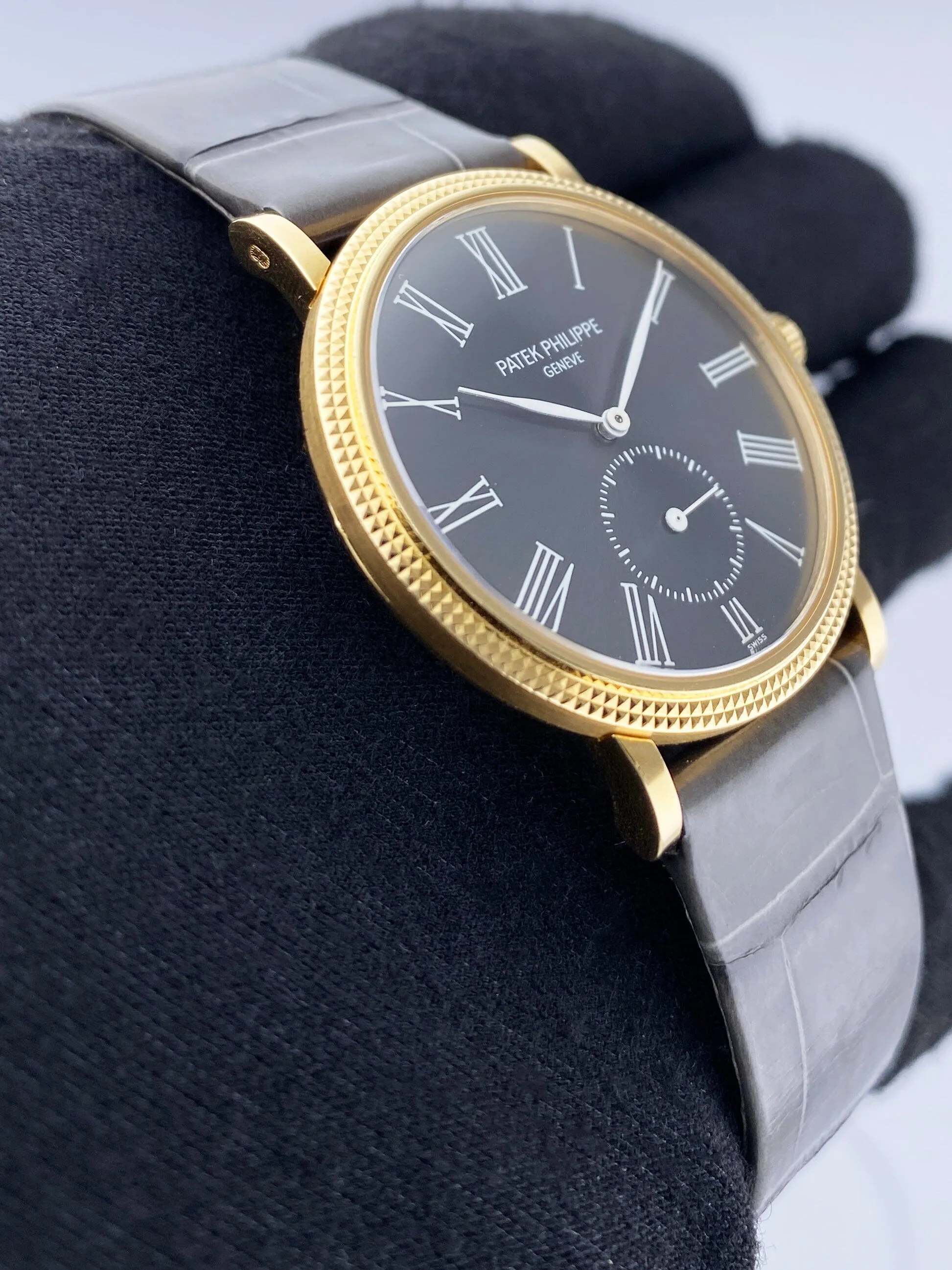 Patek Philippe Calatrava 3919J Gray Dial Mens Watch