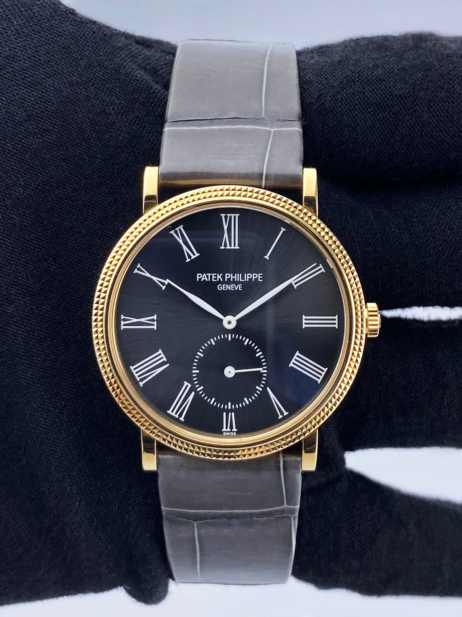 Patek Philippe Calatrava 3919J Gray Dial Mens Watch