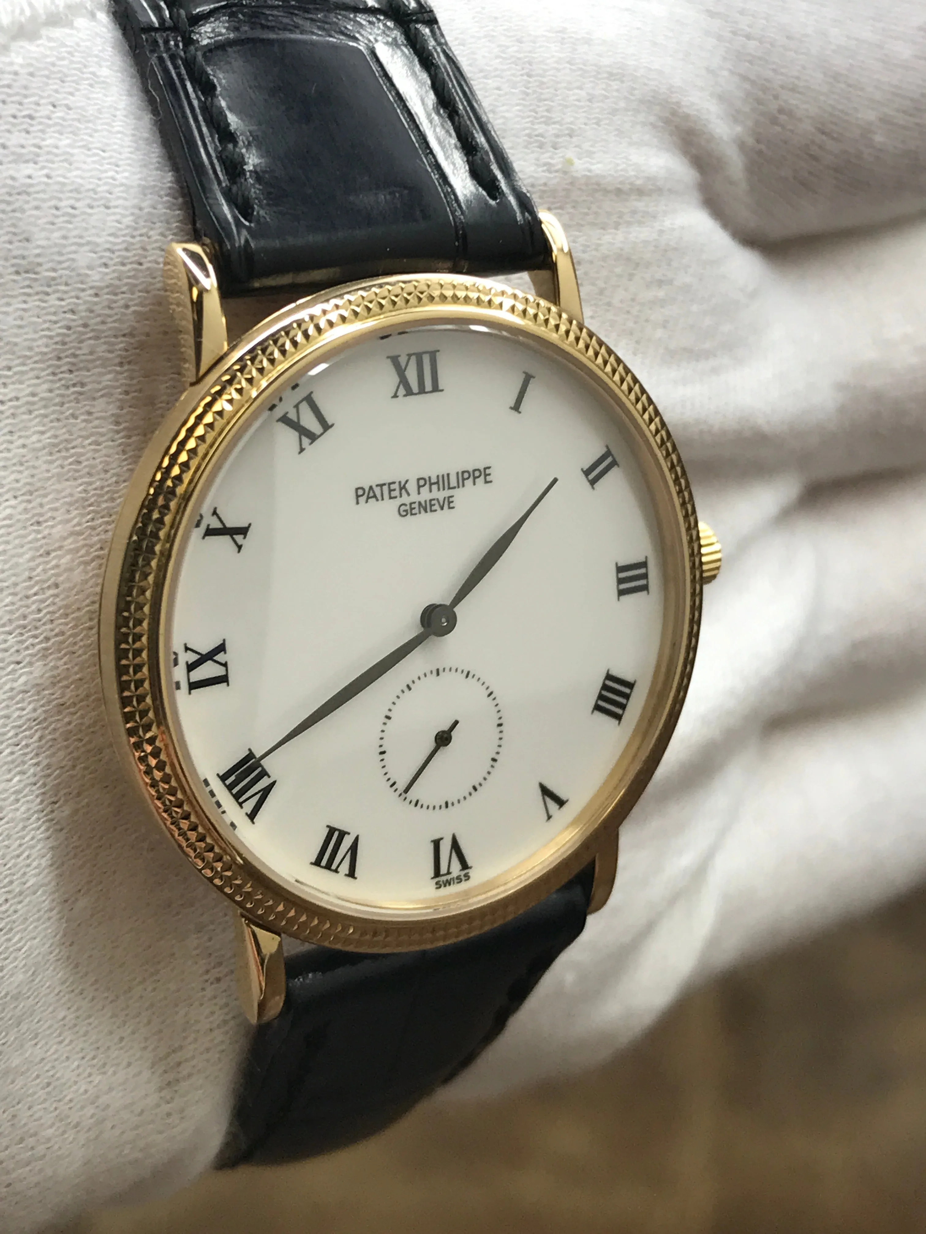 Patek Philippe Calatrava 3919J  White Dial Manual Wind Men's Watch