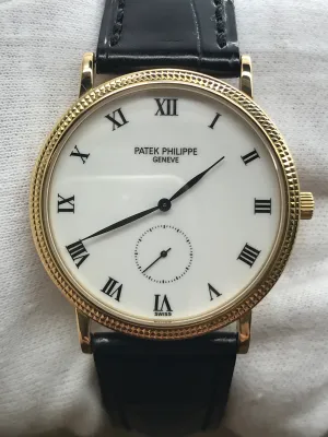 Patek Philippe Calatrava 3919J  White Dial Manual Wind Men's Watch