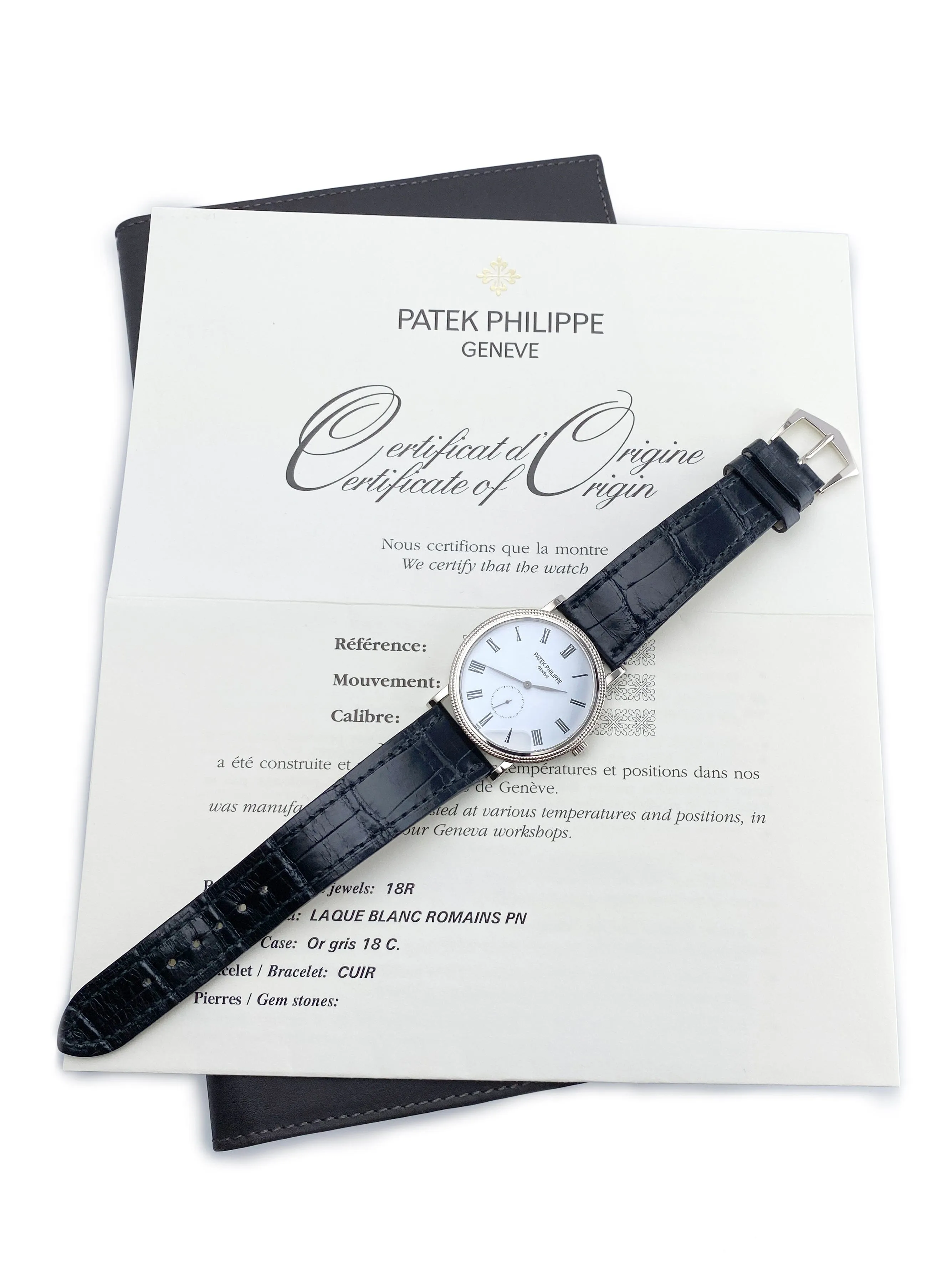 Patek Philippe Calatrava 5119G Mens Watch With Papers
