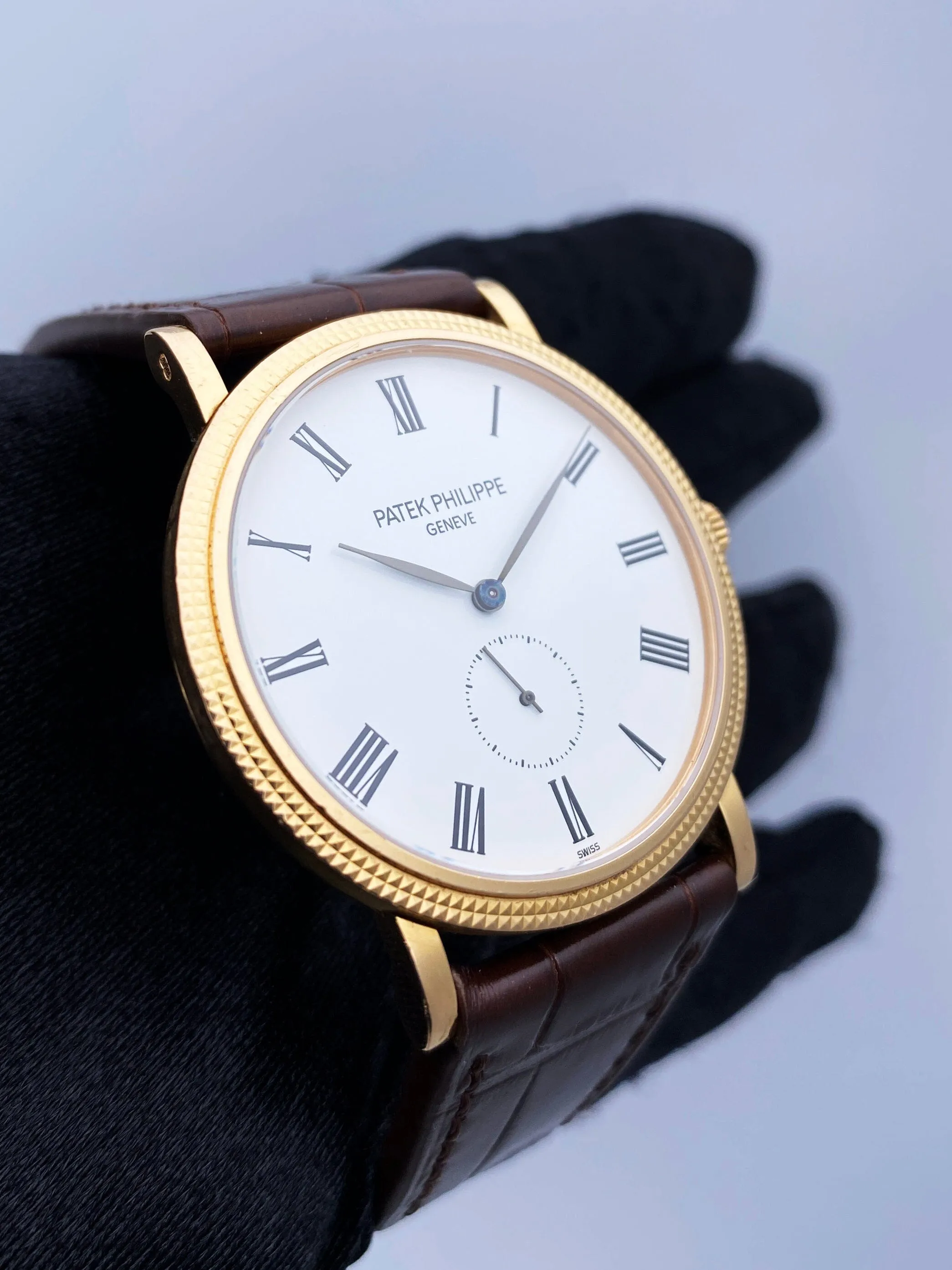 Patek Philippe Calatrava 5119R 18K Rose Gold Mens Watch Box Papers