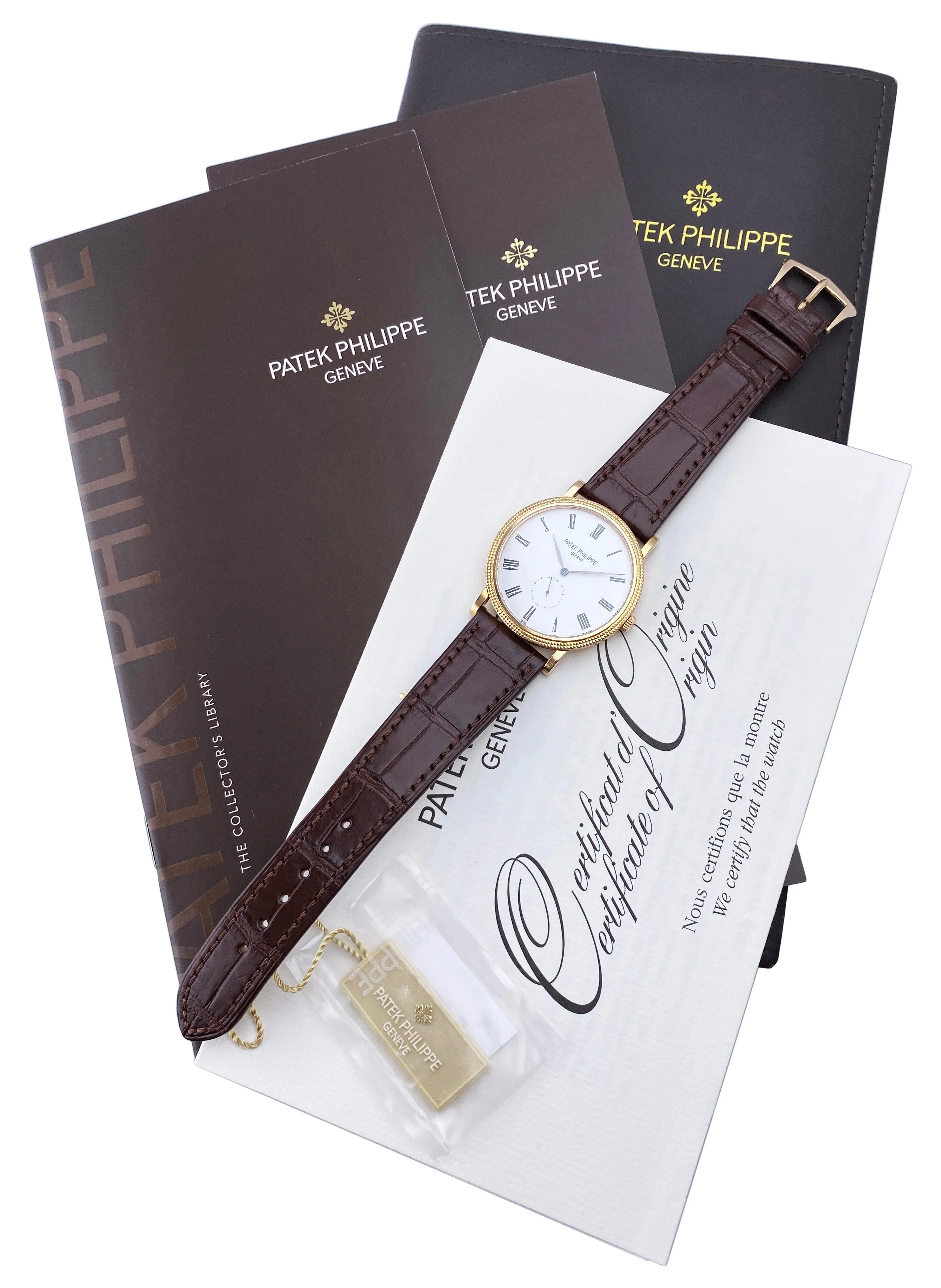 Patek Philippe Calatrava 5119R 18K Rose Gold Mens Watch Box Papers