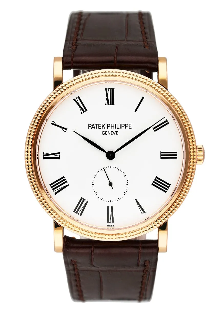 Patek Philippe Calatrava 5119R 18K Rose Gold Mens Watch Box Papers