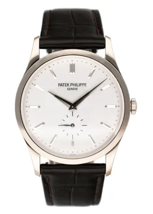 Patek Philippe Calatrava 5196G 18K White Gold Mens Watch