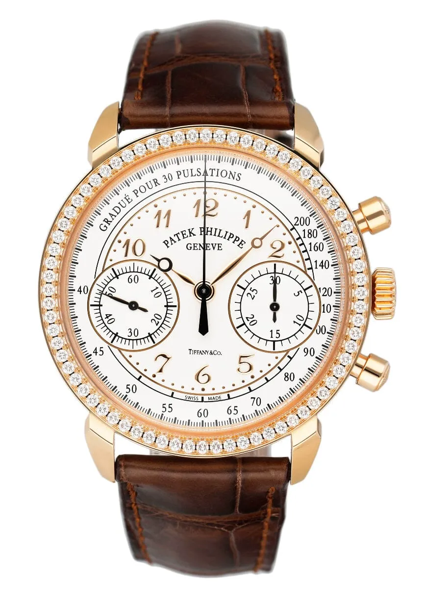 Patek Philippe Complications 7150/250R Diamond Tiffany & Co. Dial Mens Watch With Papers