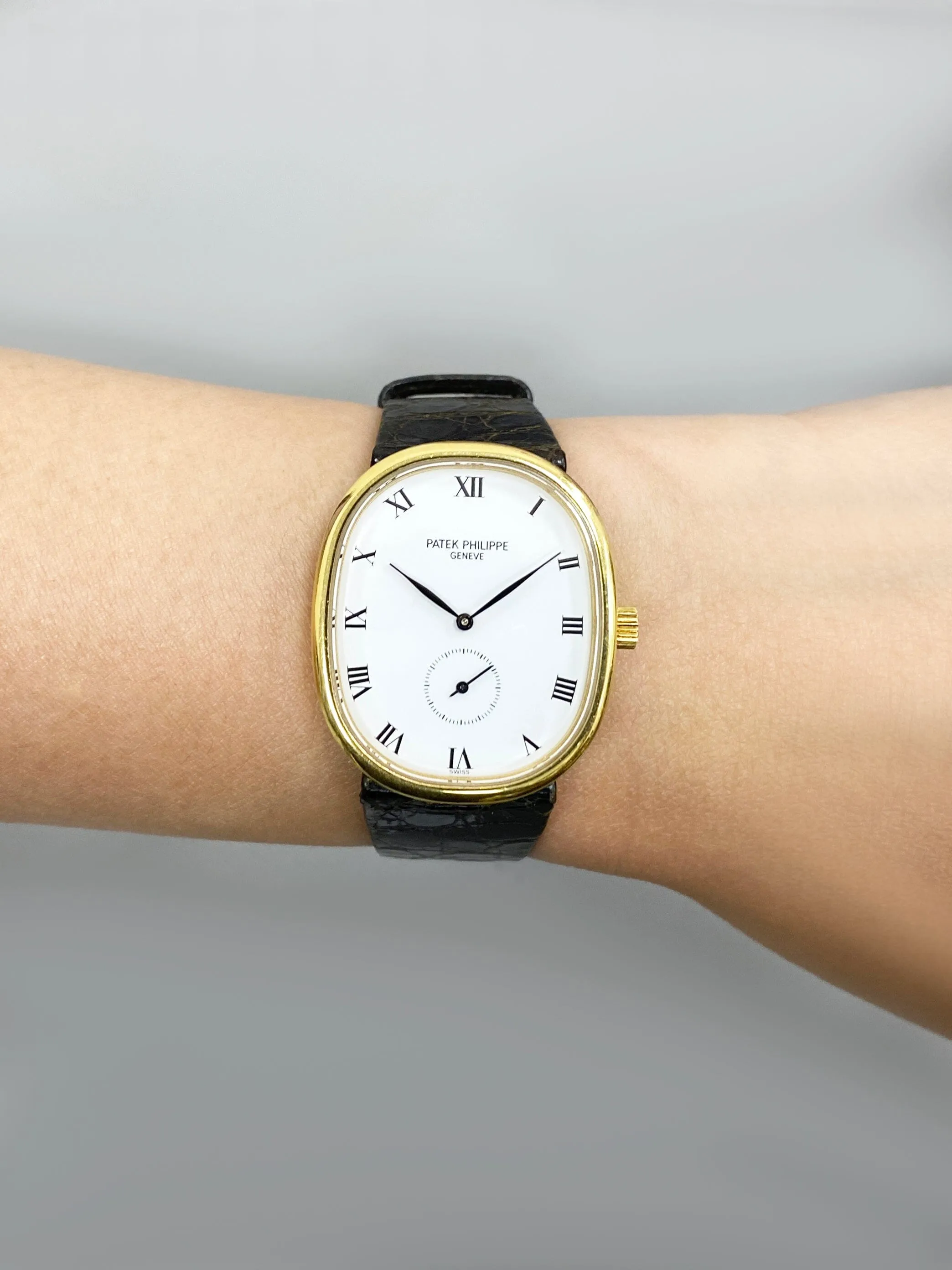 Patek Philippe Ellipse 3978J White Dial 18K Yellow Gold Mens Watch