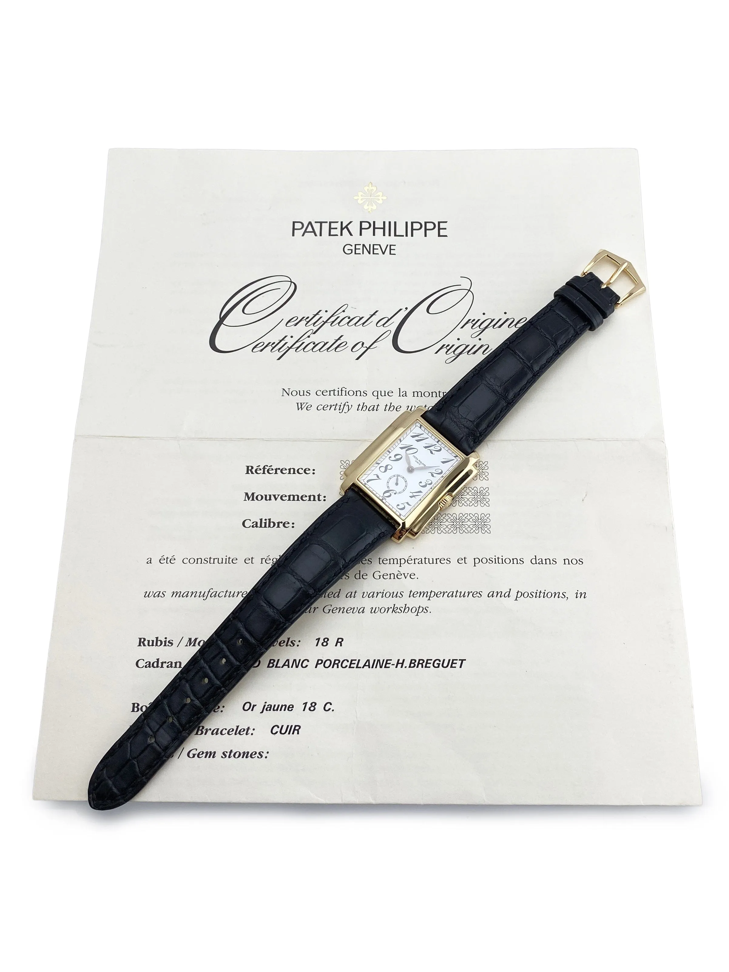 Patek Philippe Gondolo 5024J White Dial Mens Watch Box Papers