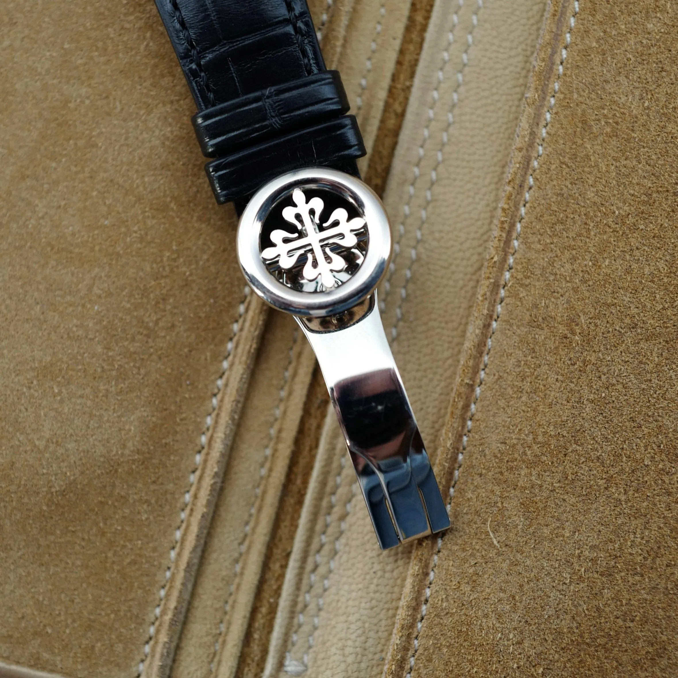 Patek Philippe White Gold Annual Calendar Tiffany & Co Watch. Ref. 5396G-012
