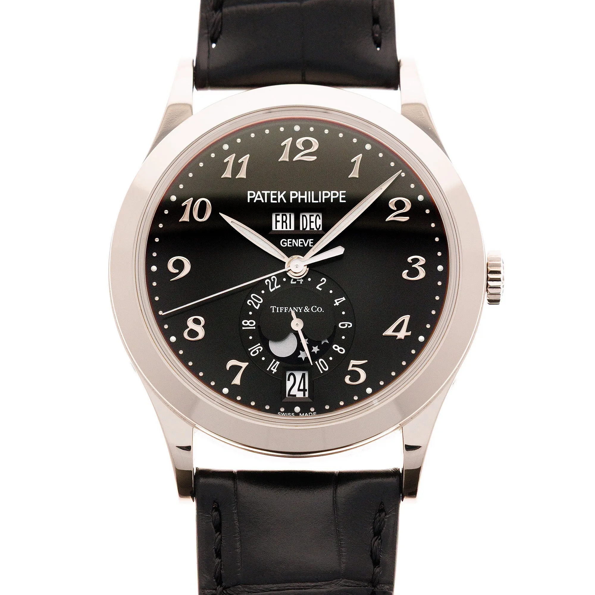 Patek Philippe White Gold Annual Calendar Tiffany & Co Watch. Ref. 5396G-012