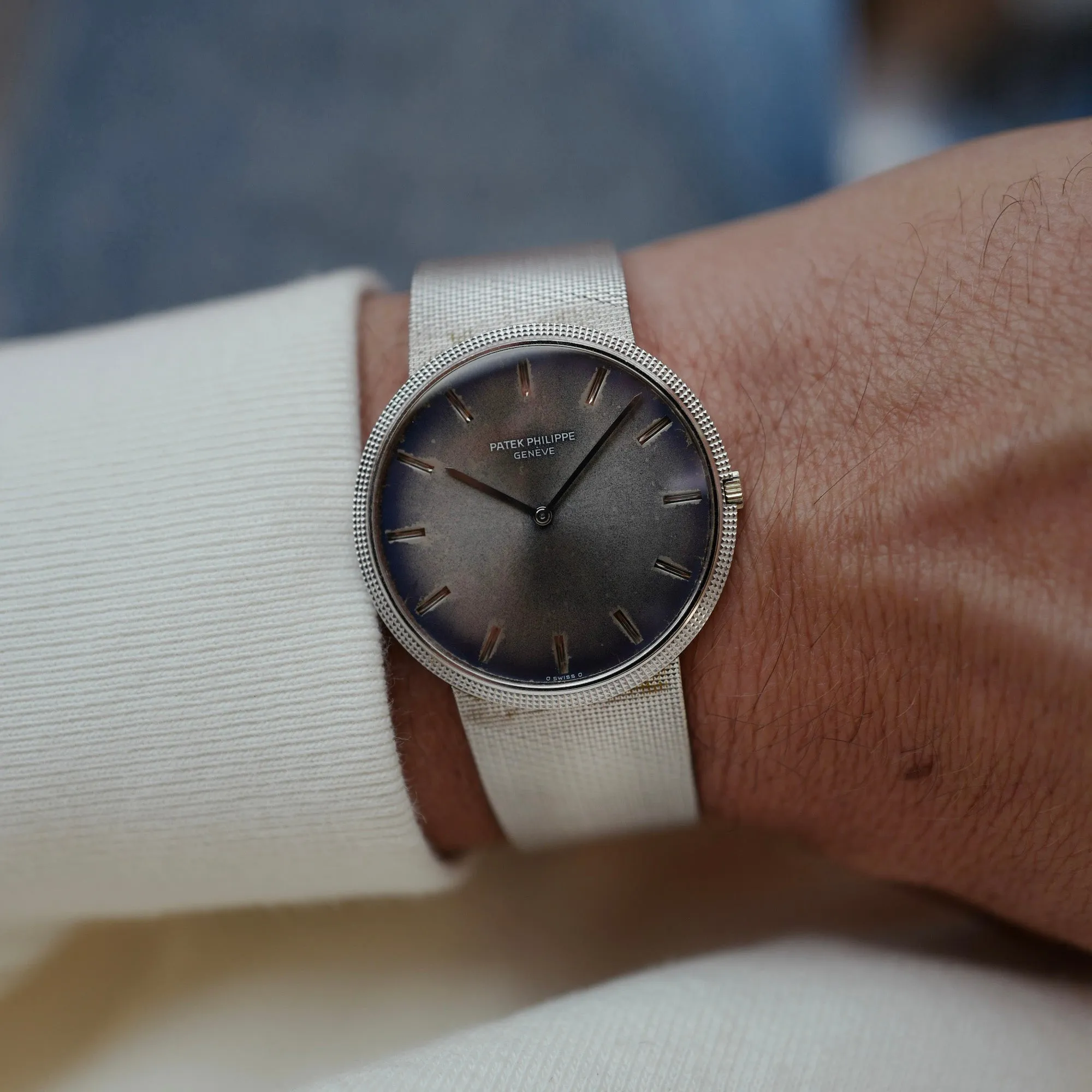 Patek Philippe White Gold Calatrava Ref. 3588 with Tropical Dial