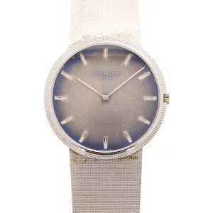 Patek Philippe White Gold Calatrava Ref. 3588 with Tropical Dial