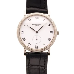 Patek Philippe White Gold Calatrava Watch Ref. 3919