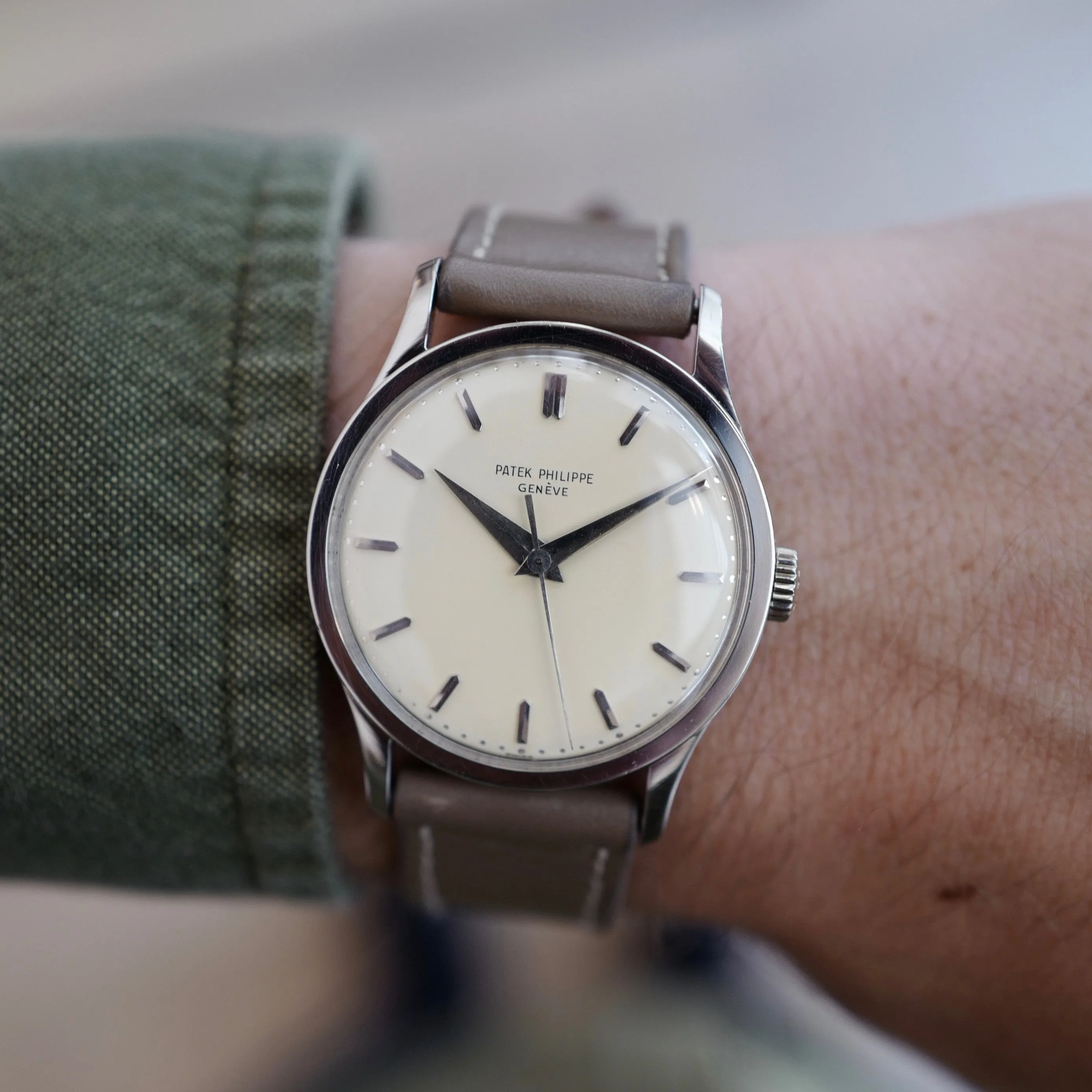 Patek Philippe White Gold Calatrava Watch Ref. 570
