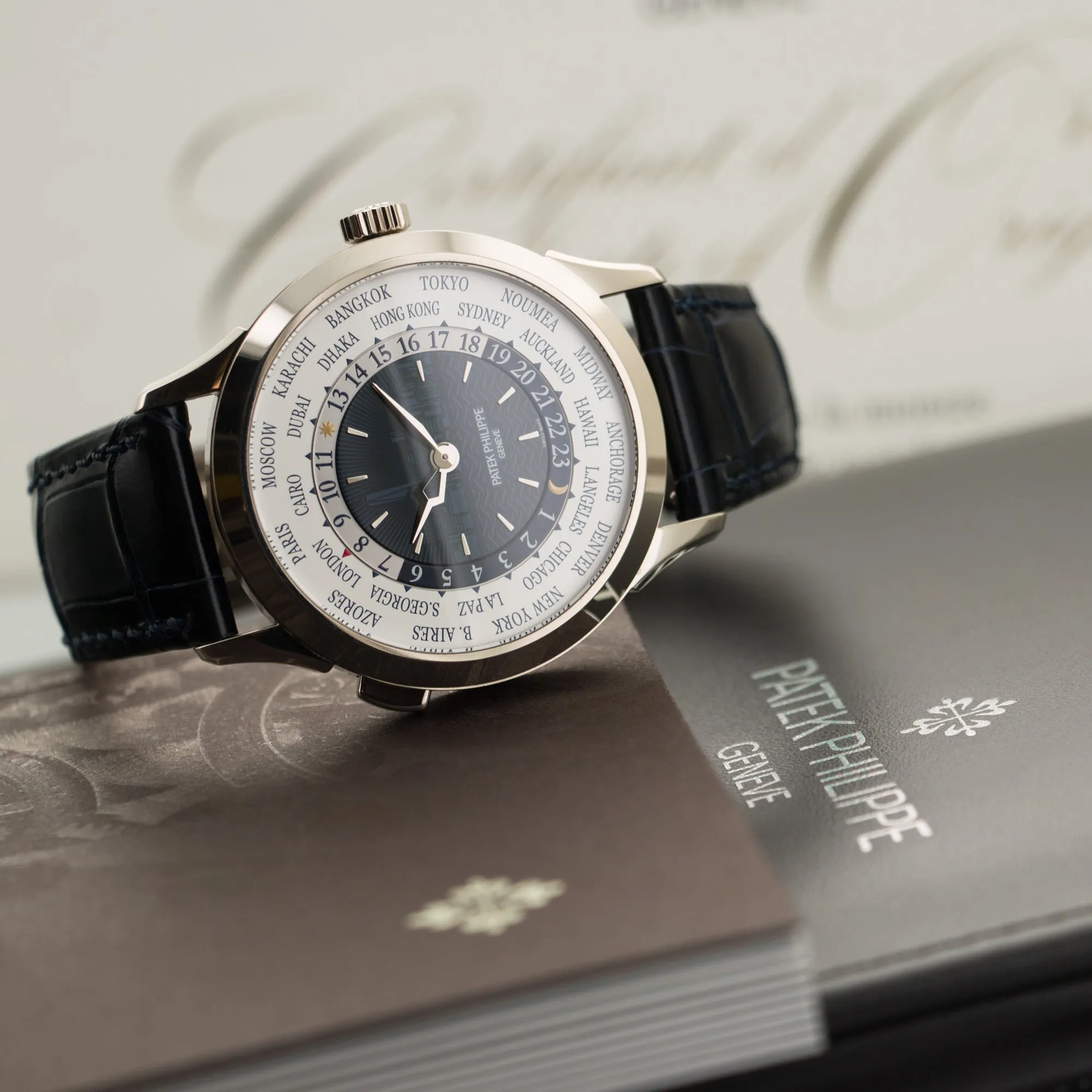 Patek Philippe White Gold World Time NY Edition Watch Ref. 5230