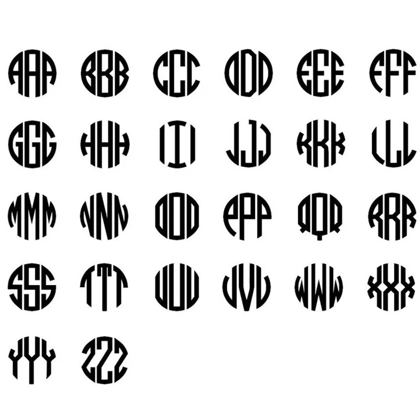 Personalized Round Monogram Stud Earrings