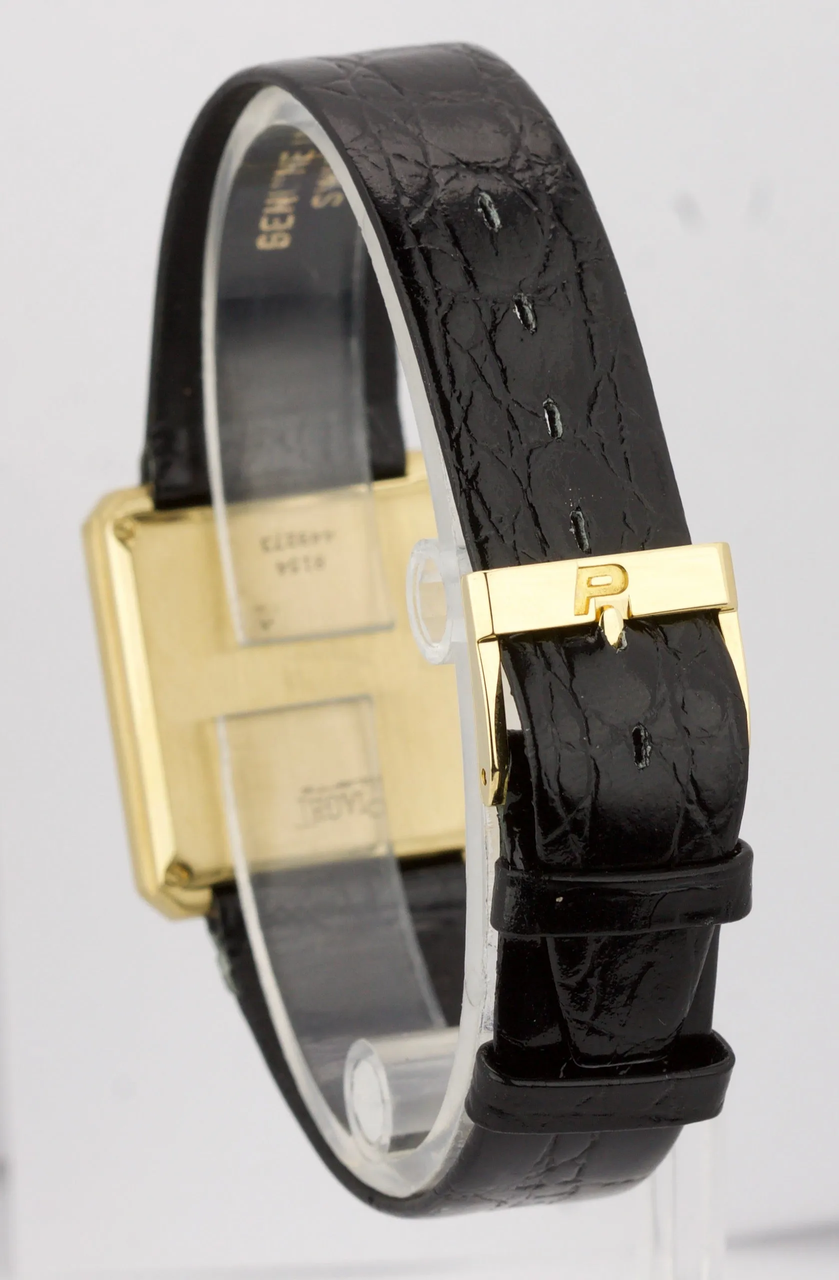 Piaget Protocole 25mm Quartz 8154 Champagne 18K Yellow Gold Leather Watch