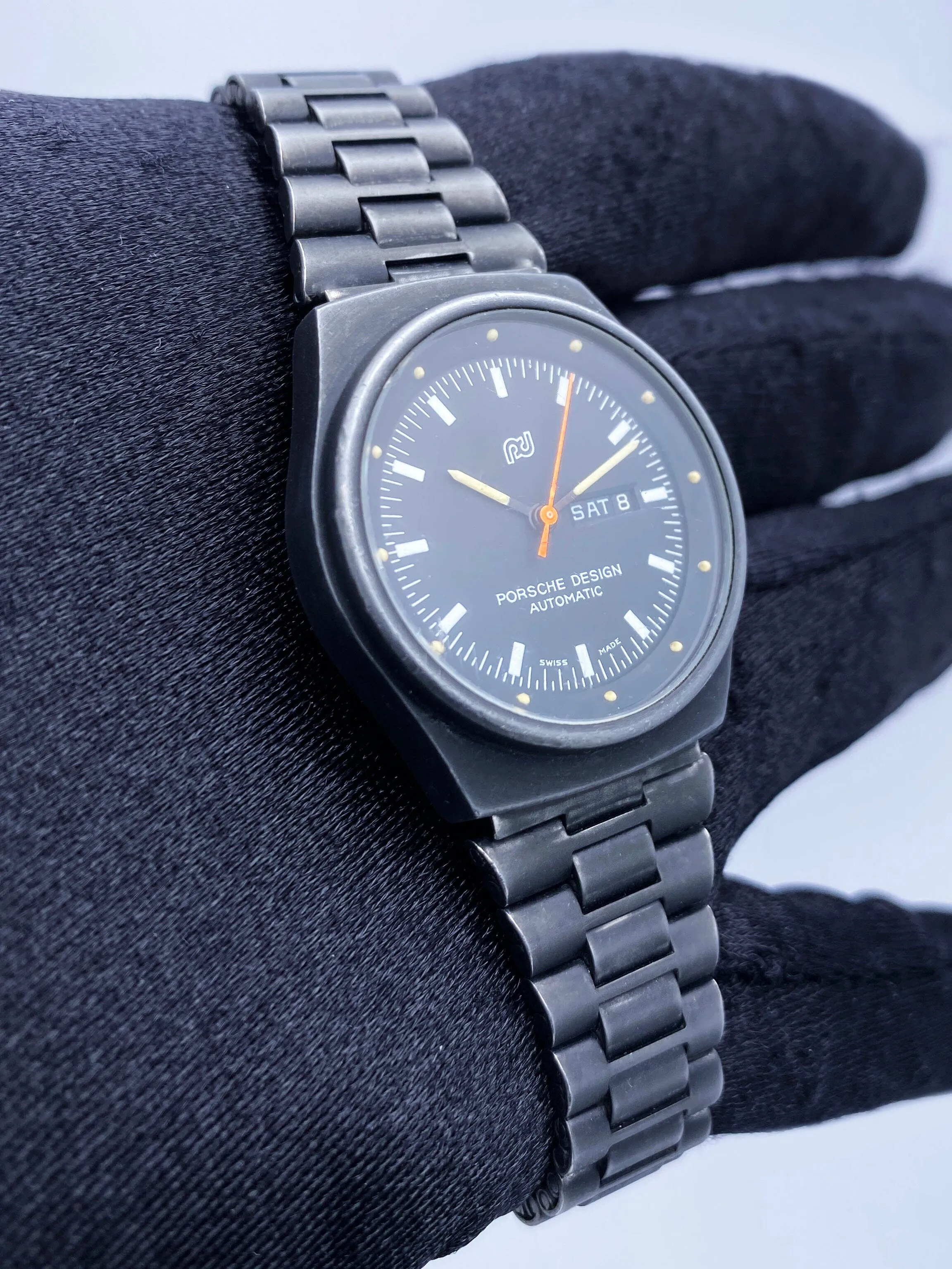 Porsche Design 7050S Day-Date Automatic Stainless Steel Ladies Watch