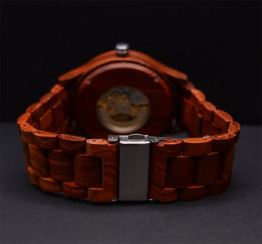 Premium Eco-Friendly Manual Mechanical Wooden Watches For Men