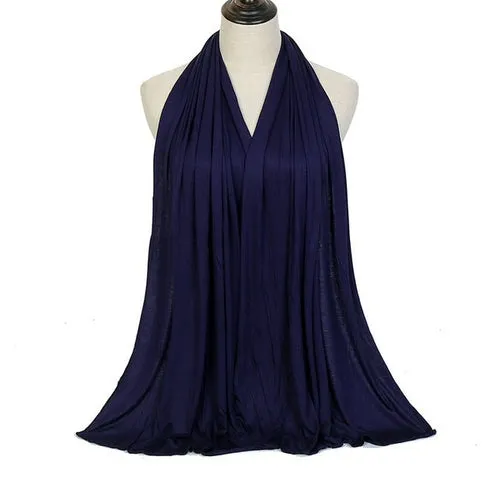 "Soft and Comfortable Modal Cotton Jersey Hijab Scarf for Women - Perfect for Everyday Wear"