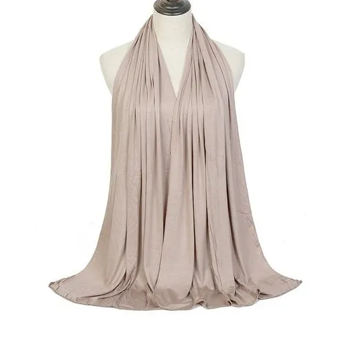 "Soft and Comfortable Modal Cotton Jersey Hijab Scarf for Women - Perfect for Everyday Wear"