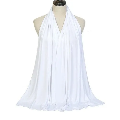 "Soft and Comfortable Modal Cotton Jersey Hijab Scarf for Women - Perfect for Everyday Wear"