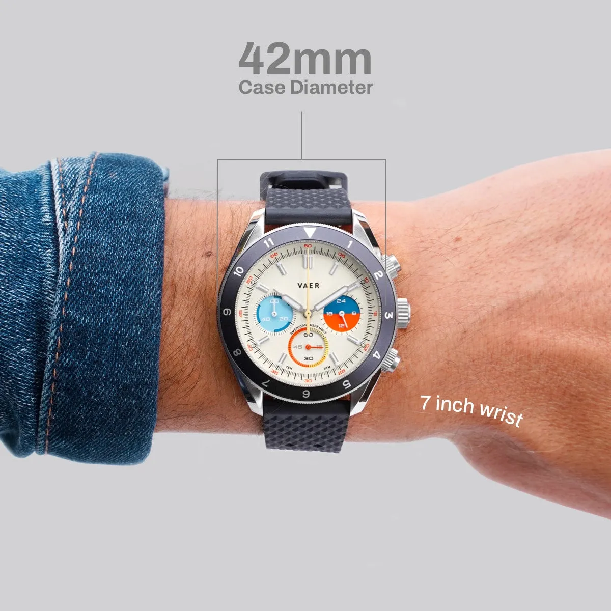 R1 USA Oceanracer Chronograph - Cream 42mm