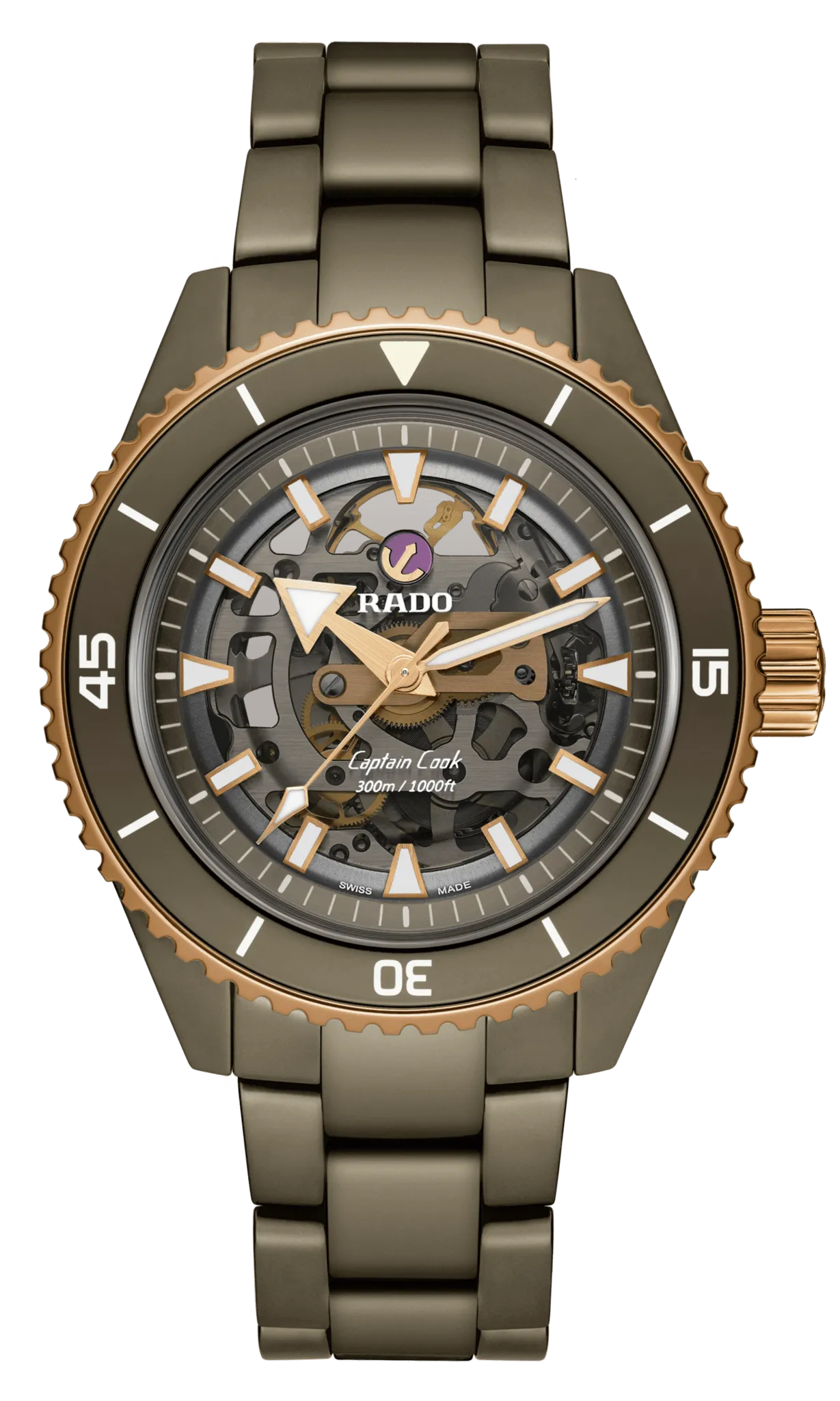 RADO Captain Cook High-Tech Ceramic Skeleton Men's Watch R32150162