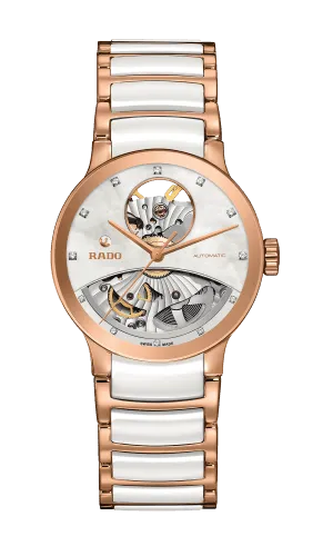 Rado Centrix Open Heart Mother Of Pearl Dial Automatic Women's Watch R30248902