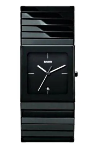 Rado Ceramica Quartz Black Dial Black Ceramic Men's Watch R21716242