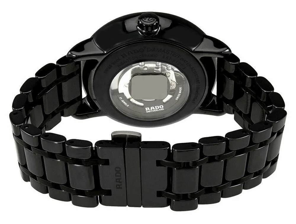 Rado DiaMaster Grande Seconde High-Tech Ceramic Black Dial Date Automatic Mens Watch R14127152