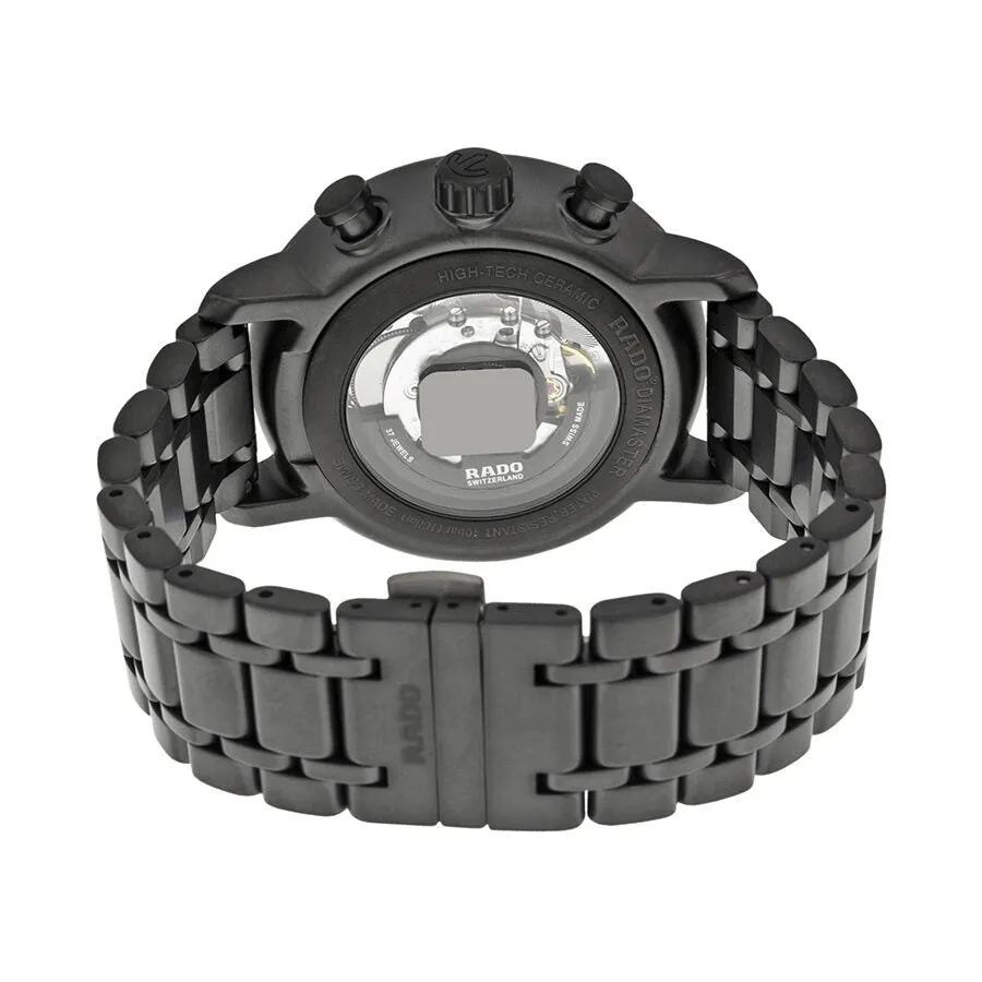 Rado DiaMaster XXL Automatic Chronograph Black Dial Black Ceramic Men's Watch R14090192