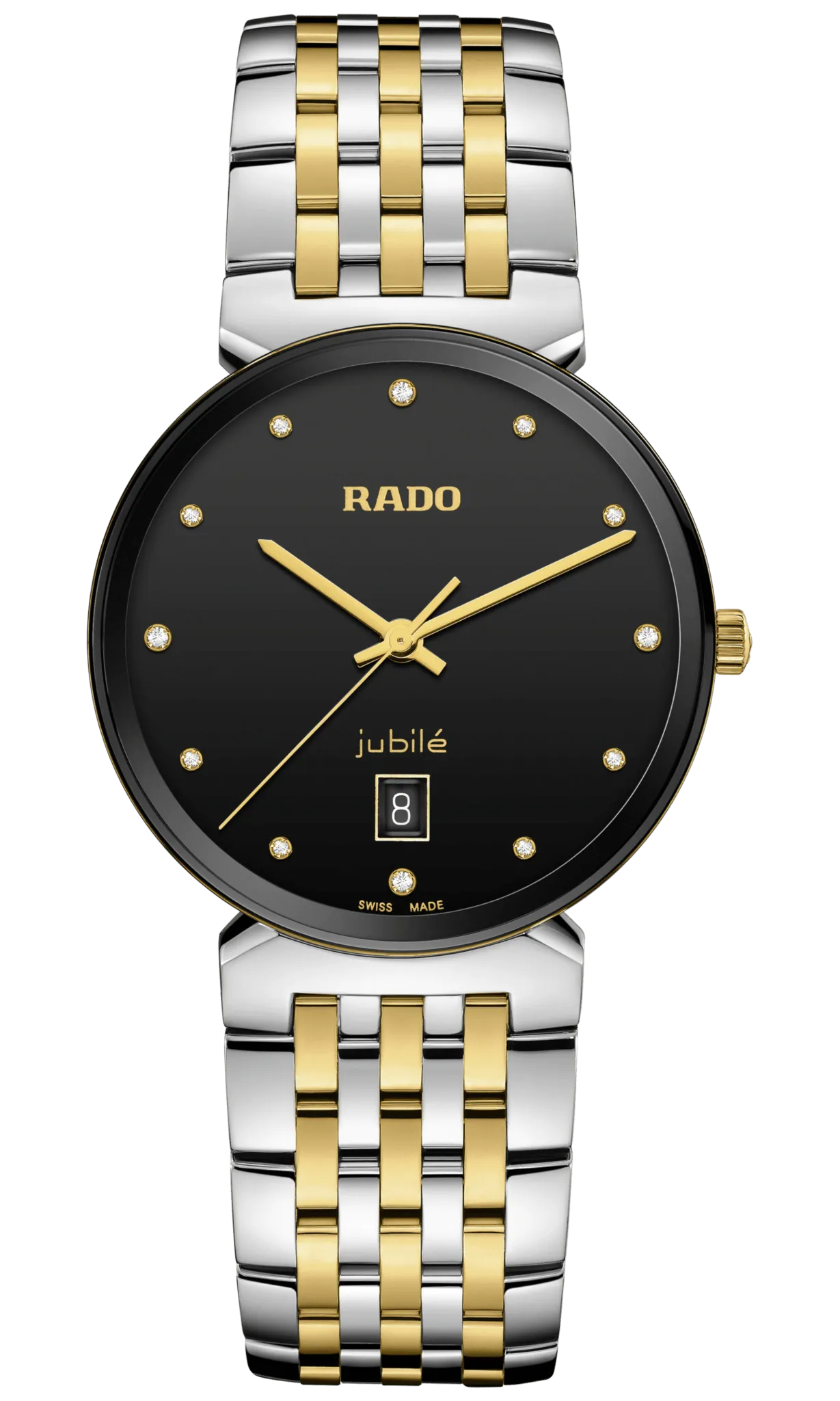RADO Florence Classic 12 Diamonds 38mm Gold-Silver Men's Watch R48912743
