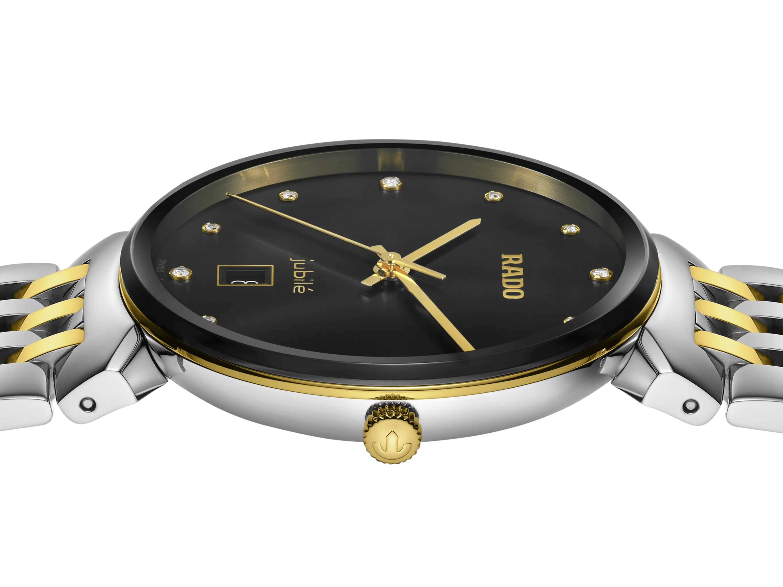 RADO Florence Classic 12 Diamonds 38mm Gold-Silver Men's Watch R48912743