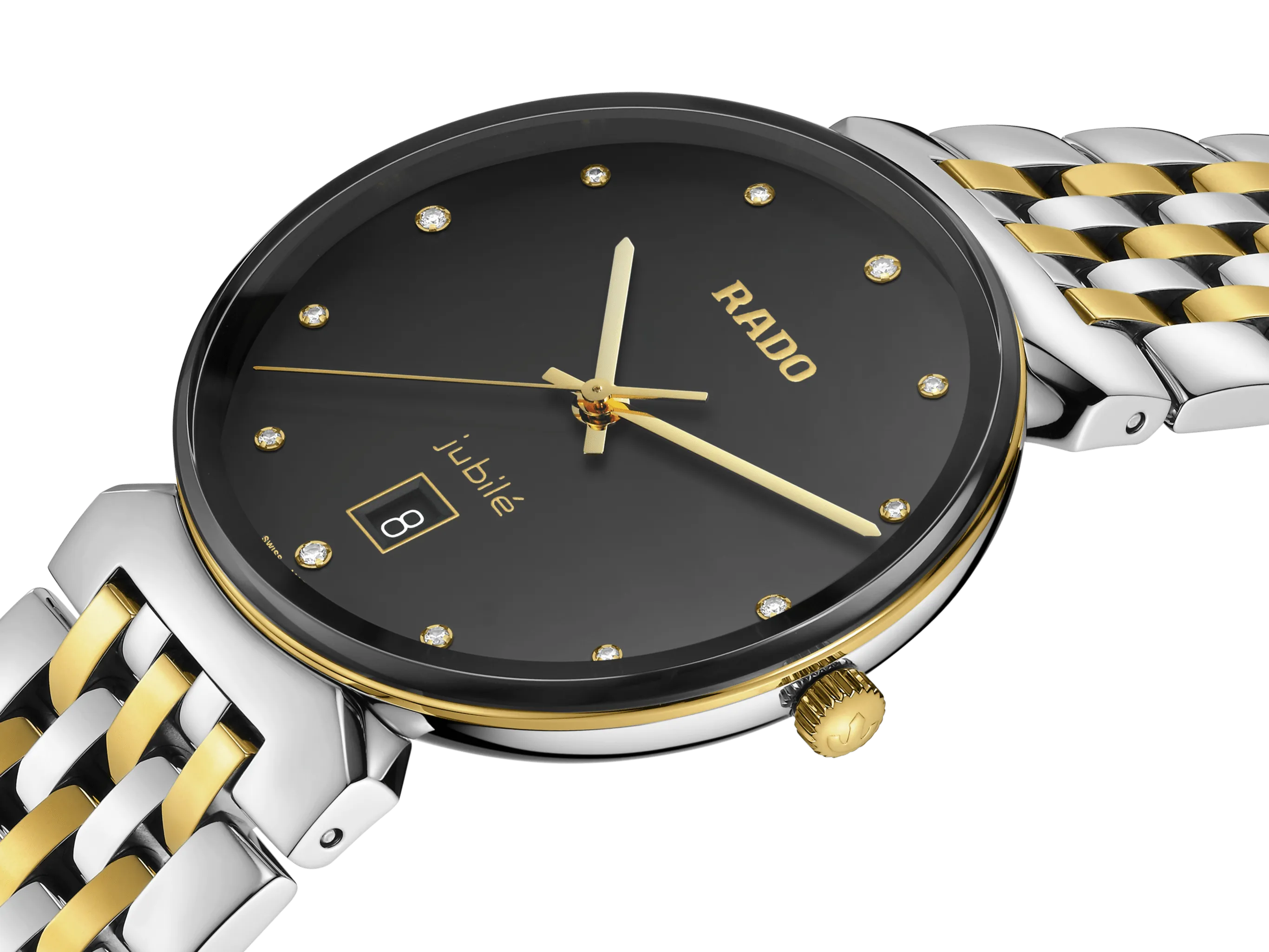 RADO Florence Classic 12 Diamonds 38mm Gold-Silver Men's Watch R48912743