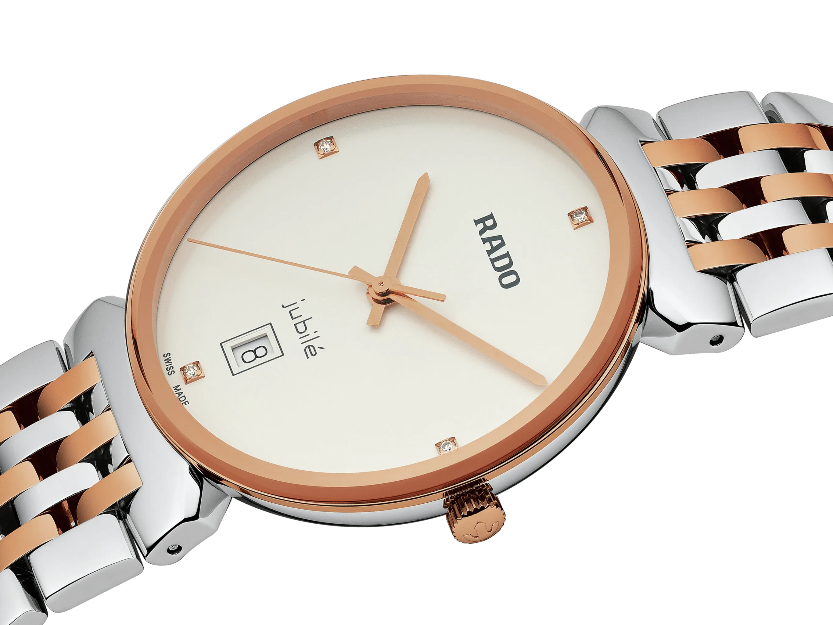 RADO Florence Classic Diamonds 38mm Rose Gold-Silver Men's Watch R48912723
