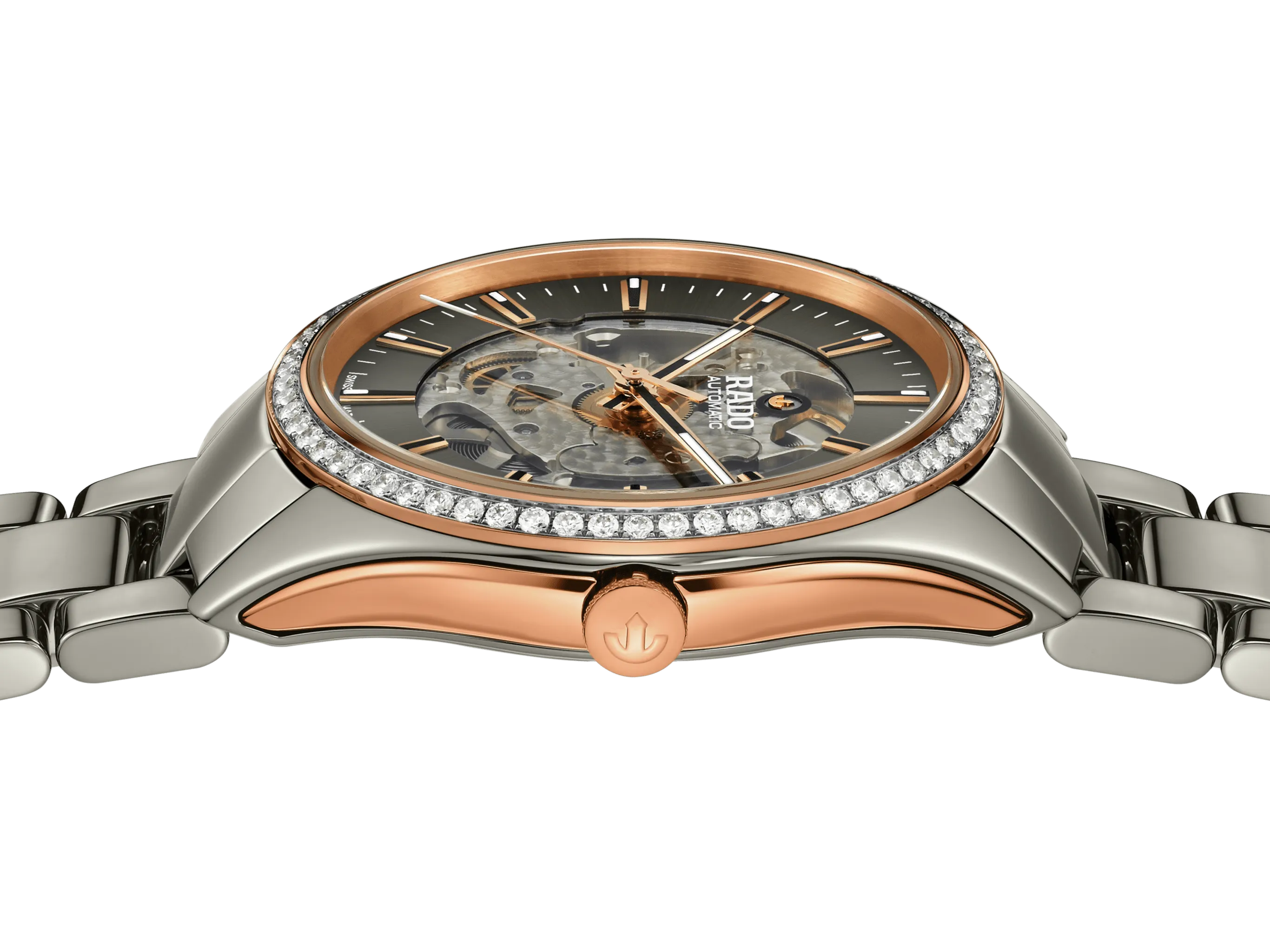 Rado HyperChrome Automatic Diamonds 42mm Plasma-Rose Gold Men's Watch R32158102