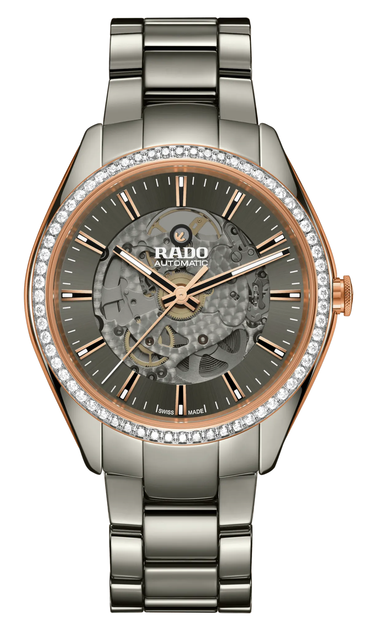 Rado HyperChrome Automatic Diamonds 42mm Plasma-Rose Gold Men's Watch R32158102